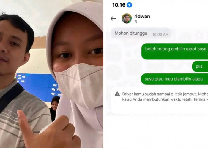 Viral! Dapet Orderan, Driver Ojol Ini Malah Disuruh Ambilin Raport 