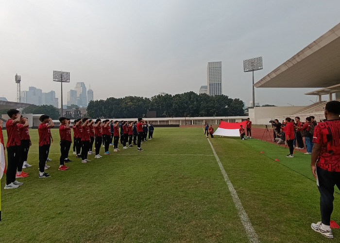 Jelang TC Kualifikasi Piala Asia U20 2025, Timnas Indonesia U20 Lakukan Upacara HUT RI ke-79