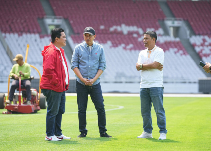 Cek Kondisi Akhir GBK Usai Dipakai Misa Akbar, Erick Thohir: Kita Siap Jamu Australia