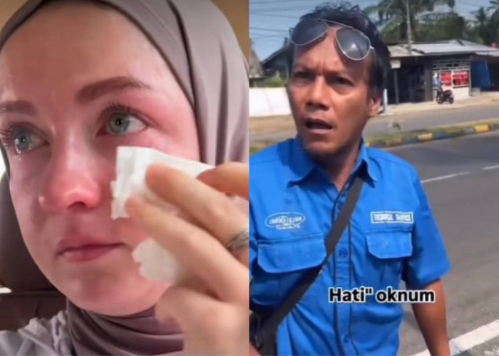 Viral! Sampai Nangis, Selebgram Rusia Ulia Naci Dipaksa Turun dari Taksi Online Gegara Koper