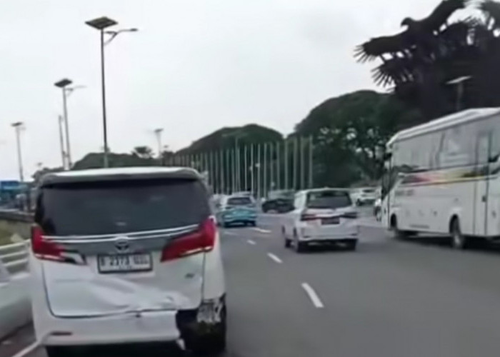 Kronologi BYD M6 Tabrak Alphard di Akses Terminal 3 Soetta, Diduga Sopir Microsleep