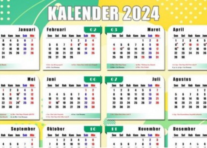 Kalender Tahun 2024 Sama Persis dengan Kalender 1996, Simak Fakta dan Penjelasannya!