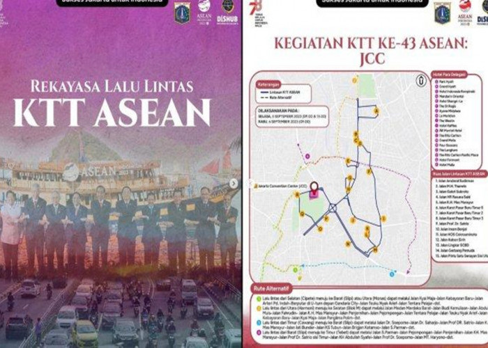 Ini Dia Jadwal dan Rute Rekayasa Lalu Lintas Gelaran KTT ASEAN di Jakarta