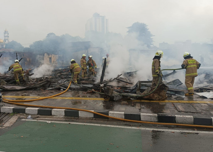  Kebakaran Lapak di Kenari Jakarta, Pria Paruh Baya Tewas Terpanggang