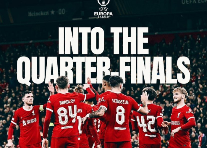 Hasil Liverpool vs Sparta Praha Liga Europa Leg 2, The Reds Lolos Perempat Final Usai Menang Agregat 11-2
