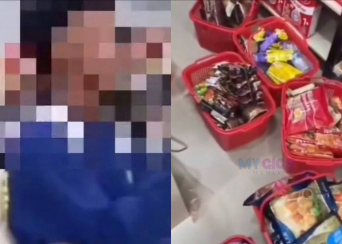 Viral! Seorang Pria Ngaku TikTokers, Borong Belanjaan di Minimarket Tapi Gak Bisa Bayar Malah Gadaikan HP