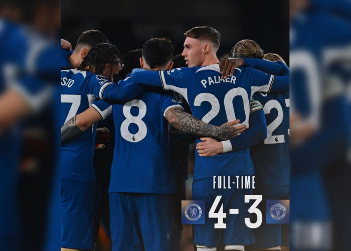Hasil Chelsea vs Manchester United 4-3, The Blues Menang Dramatis Cole Palmer Menggila!