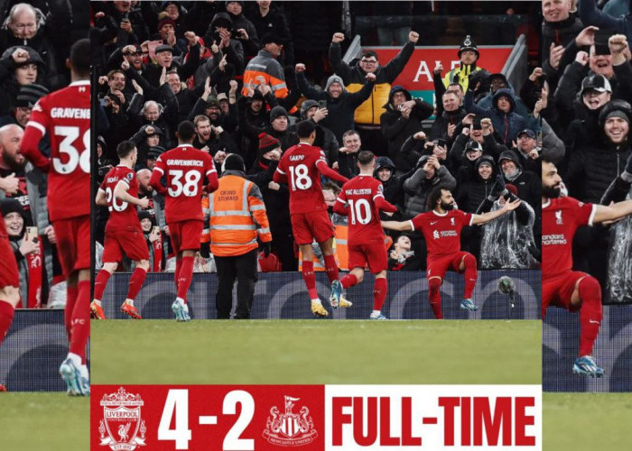 Hasil Liga Inggris: Liverpool Sukses Taklukan Newcastle, The Reds Unggul 4-2