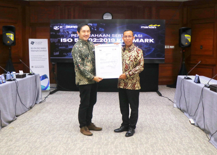 Bank Mandiri Raih ISO 56002 Kitemark