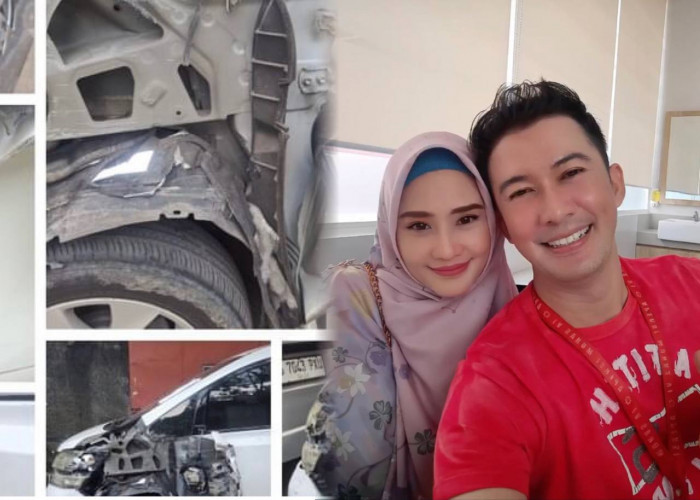Mandala Shoji dan Istri Alami Kecelakaan, Kondisi Mobil Ringsek Parah Usai Tabrak Mobil Box