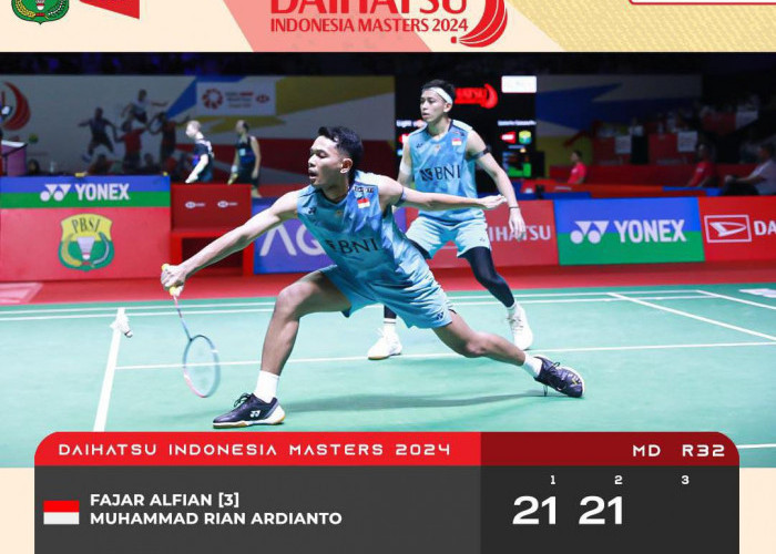 Hasil Indonesia Masters 2024: Fajar/Rian Lolos 16 Besar Usai Tumbangkan Wakil China Taipei 2-0