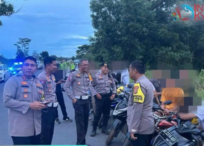 Ganggu Pengguna Jalan, Polisi Amankan Ratusan Motor Balap Liar di Lampung Selatan