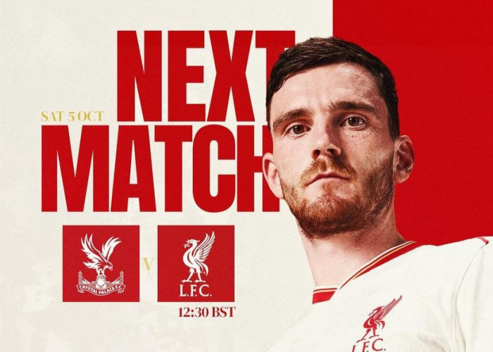 Link Live Streaming Crystal Palace vs Liverpool 5 Oktober 2024, Misi Balas Dendam The Reds