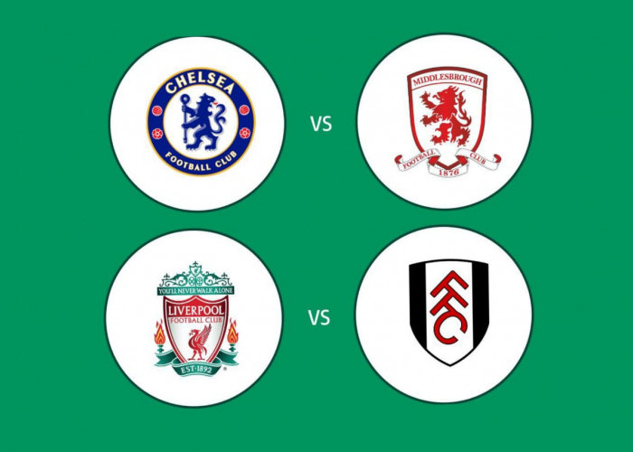 Jadwal Semifinal Carabao Cup 2023-24 Leg 2 Chelsea vs Middlesbrough, Liverpool vs Fulham